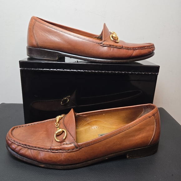Cole Haan Other - Cole Haan Horsebit Loafers 9.5 Men's Luggage Brown Vintage Italian Leather
